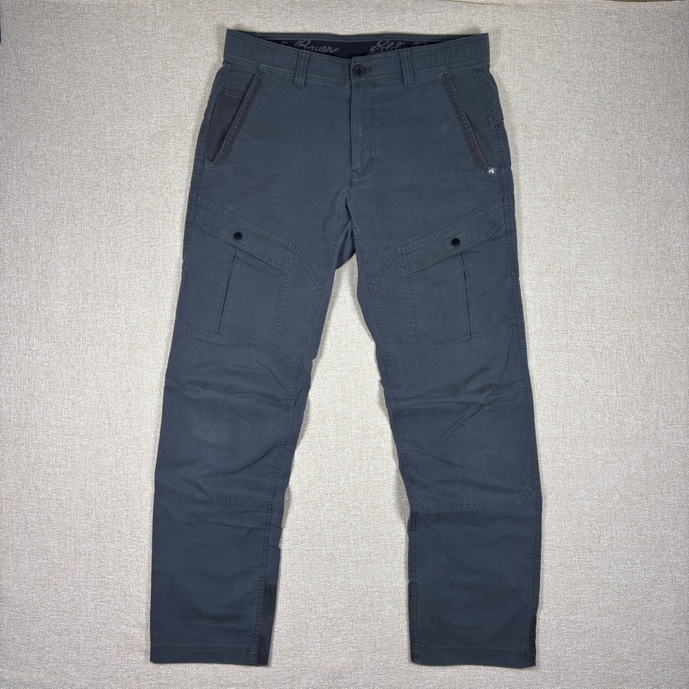 Eddie Bauer First Ascent Mens Cargo Pants 33x32 Gray Hiking Outdoor Utility - Picture 2 of 8